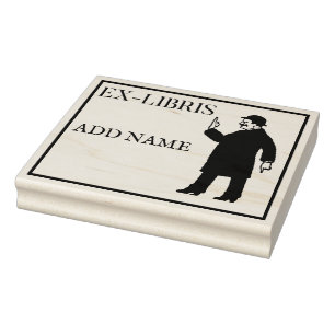Personalised Ex-Libris Maple Wood Stamp