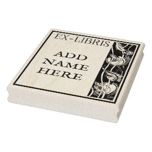 Personalised Ex-Libris Maple Wood Stamp