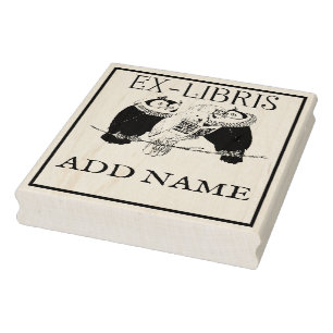 Personalised Ex-Libris Maple Wood Stamp