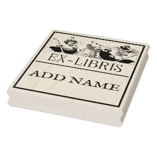 Personalised Ex-Libris Maple Wood Stamp