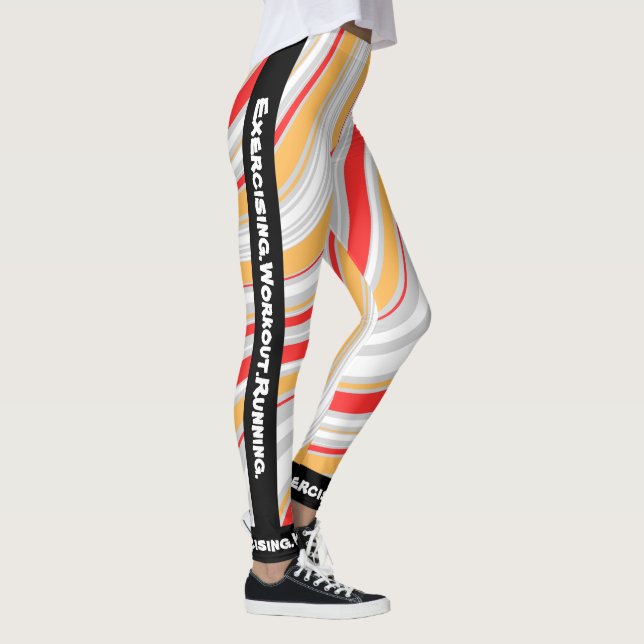 Personalised eye catching marble l Workout agte Leggings (Right)