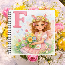 Personalised F Flower Gift for Girls