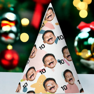 Personalised Face 10th 20th 30th 40th Birthday Party Hat