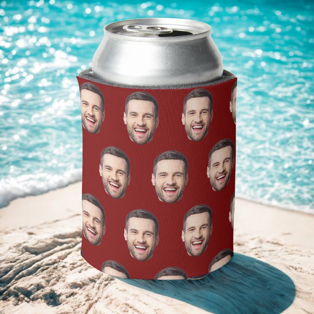 Personalised Face Birthday Favours Bachelor Party Can Cooler (Creator Uploaded)