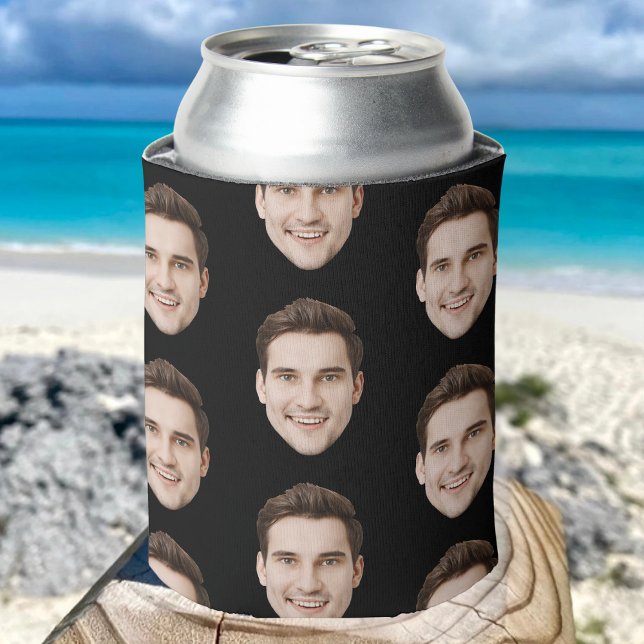Personalised Face Birthday Favours Bachelor Party Can Cooler (Creator Uploaded)
