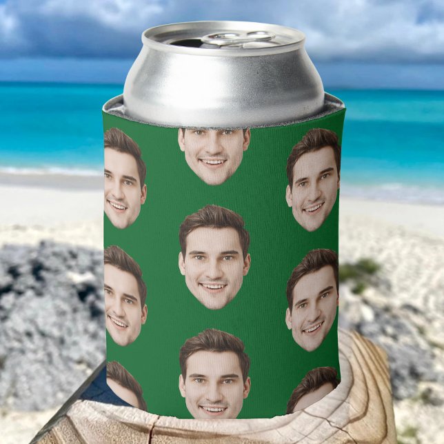 Personalised Face Birthday Favours Bachelor Party Can Cooler (Creator Uploaded)