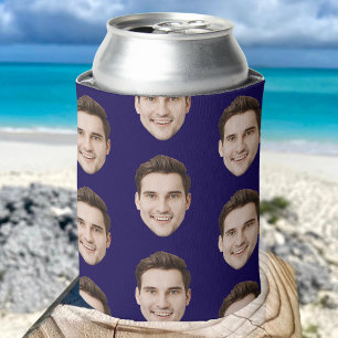 Personalised Face Birthday Favours Bachelor Party Can Cooler