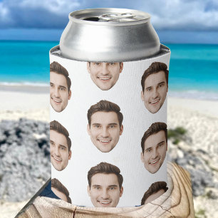 Personalised Face Birthday Favours Bachelor Party Can Cooler