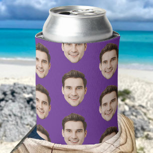 Personalised Face Birthday Favours Bachelor Party Can Cooler