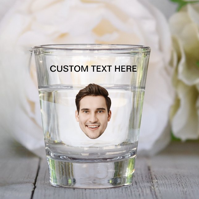 Personalised Face Birthday Party Favour Custom Tex Shot Glass (Creator Uploaded)