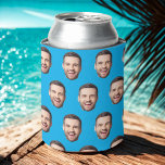 Personalised Face Can Cooler<br><div class="desc">Personalised Face Photo Birthday Favours Bachelor Party Can Cooler</div>