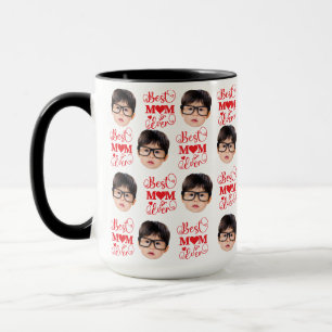 Personalised Face Kids Photo For Mum, Christmas Mug