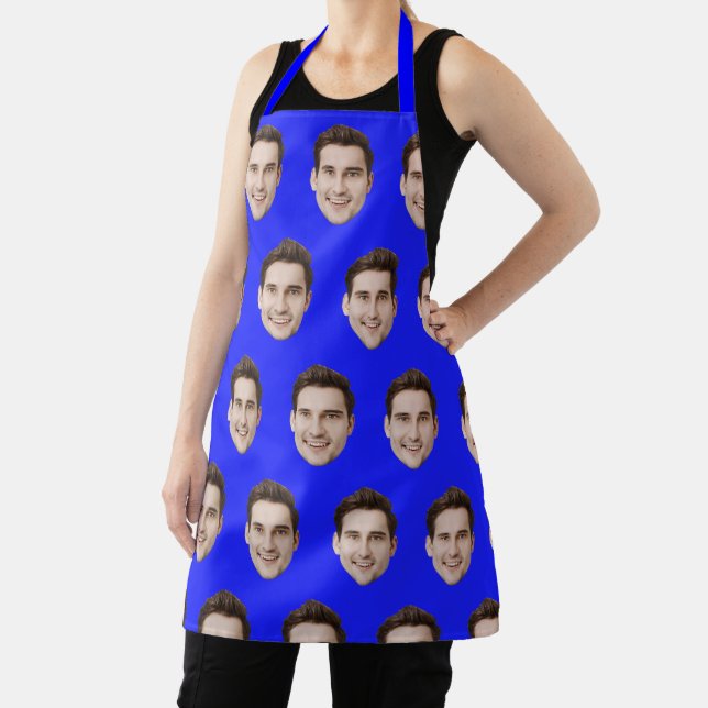 Personalised Face Kitchen Custom Picture Chef Gift Apron (Insitu)