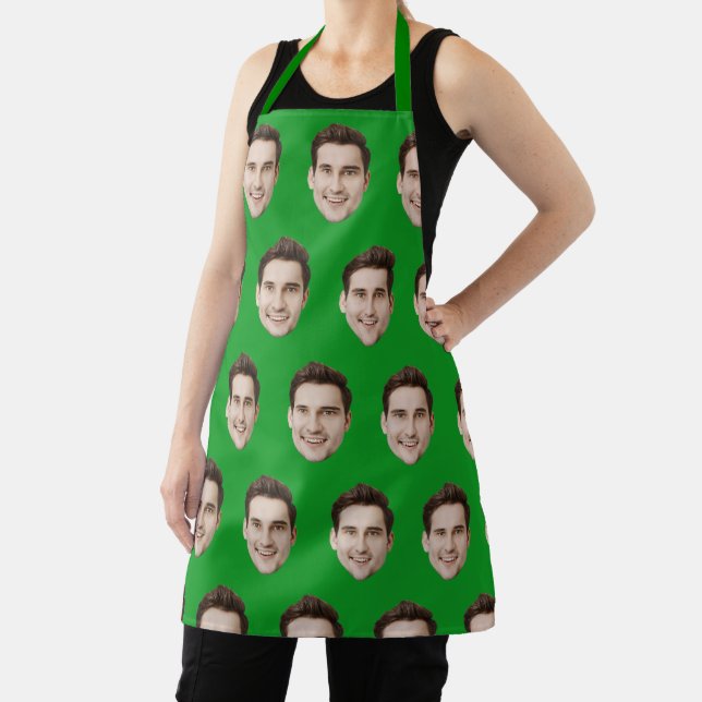 Personalised Face Kitchen Custom Picture Chef Gift Apron (Insitu)