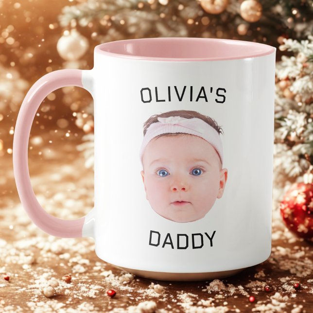Personalised Face Mug, Custom Baby Mug, Dad Gift Mug (Creator Uploaded)