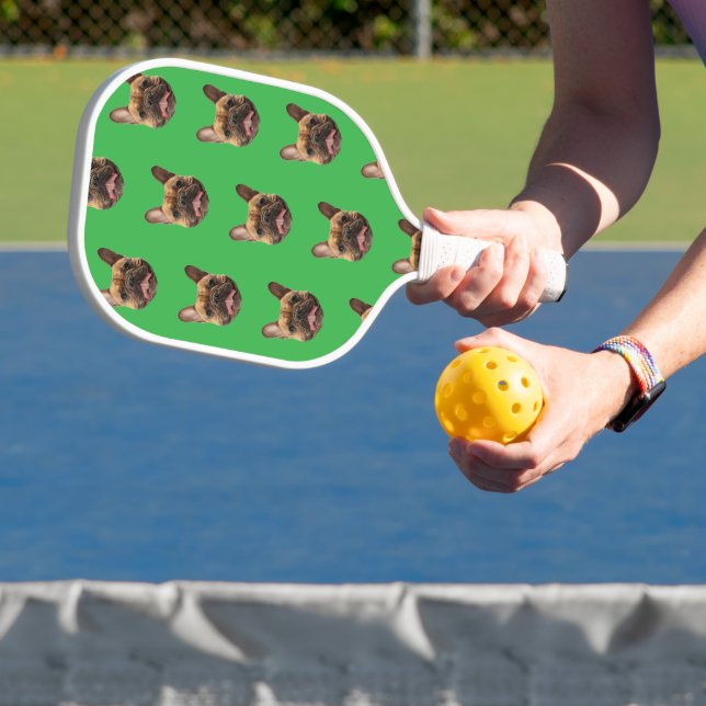Personalised Face Pet Lovers Owners Customised Dog Pickleball Paddle (Insitu)