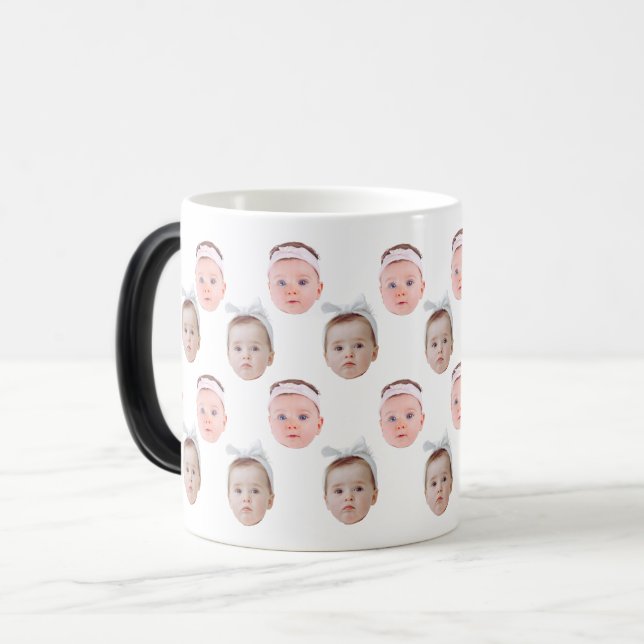 Personalised Face Photo, Custom Mug Face, Dad Mum  (Front Left)