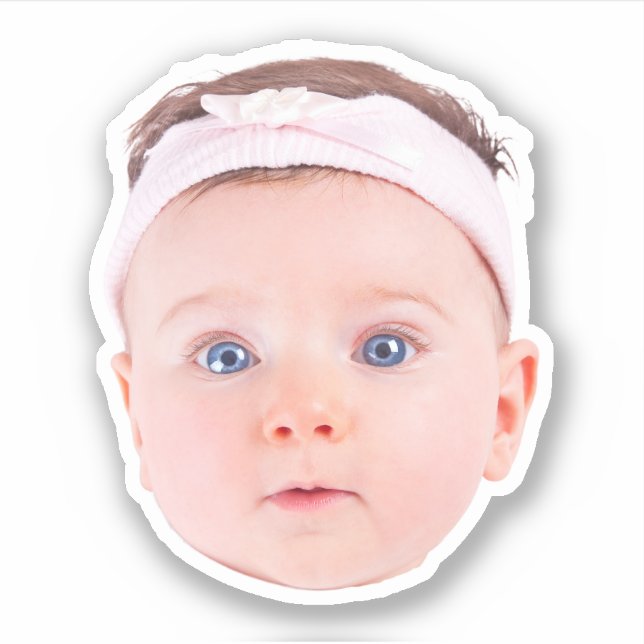 Personalised Face Photo Stickers, Custom Face  (Front)