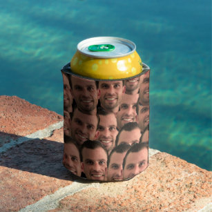 Personalised Face Picture Unique Photo  Can Cooler