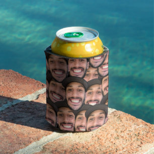 Personalised Face Picture Unique Photo Can Cooler