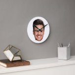 Personalised Face Round Clock<br><div class="desc">Personalised Face Round Clock,  Personalised Baby,  Kid,  Boyfriend,  Girlfriend,  Face</div>