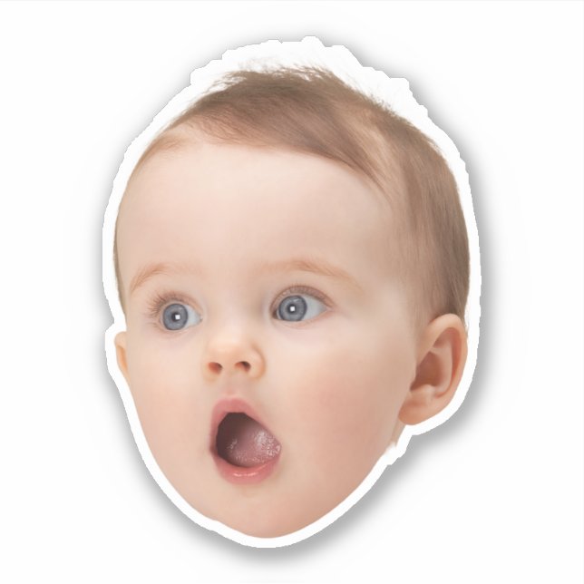 Personalised Face Stickers, Custom Face Photo  (Front)