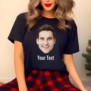 Personalised Face Text  Custom Birthday Crew Party T-Shirt