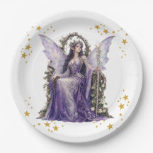 Personalised Fairy Angel 7th Birthday Party Napkin
