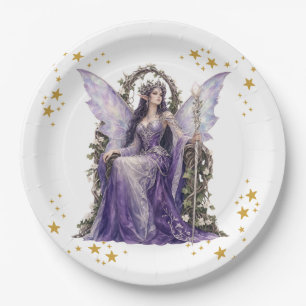 Personalised Fairy Angel 7th Birthday Party Napkin Paper Plate