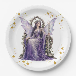 Personalised Fairy Angel 7th Birthday Party Napkin Paper Plate