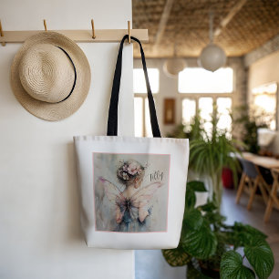 Personalised Fairy Flower Girl Tote Custom Wedding