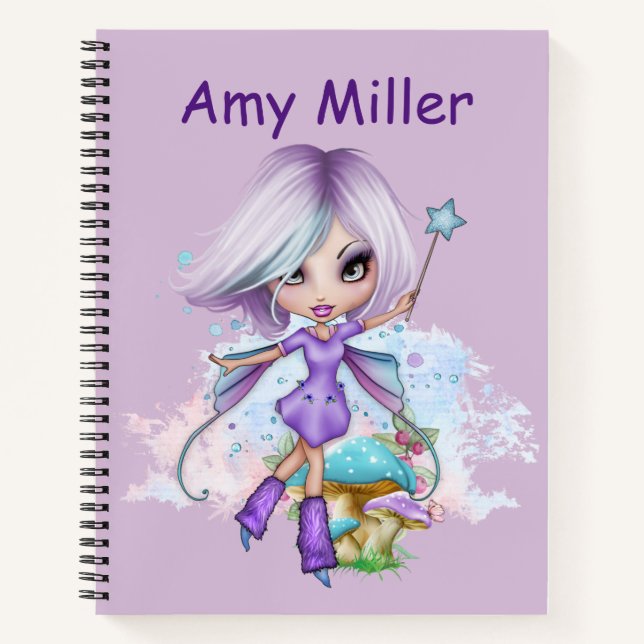 Personalised Fairy Sketch Notebook (Front)