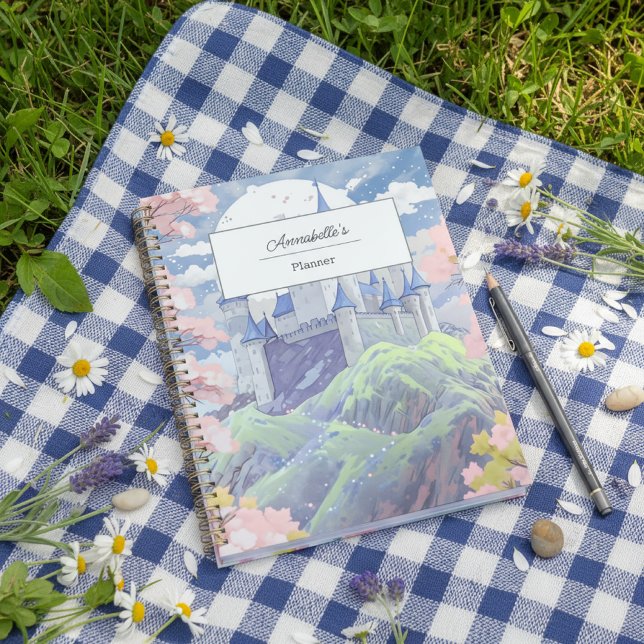 Personalised Fairytale Castle Pastel Watercolor  Planner (Creator Uploaded)