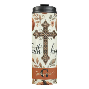 Personalised Faith & Hope Christian Halloween Thermal Tumbler