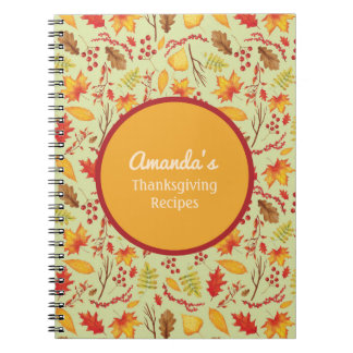 Personalised Fall / Autumn Leaves Journal