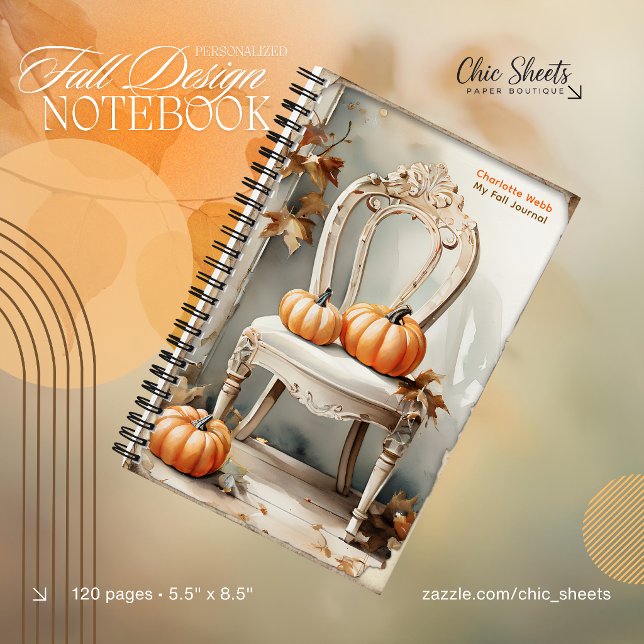 Personalised Fall Design Spiral Notebook (Creator Uploaded)