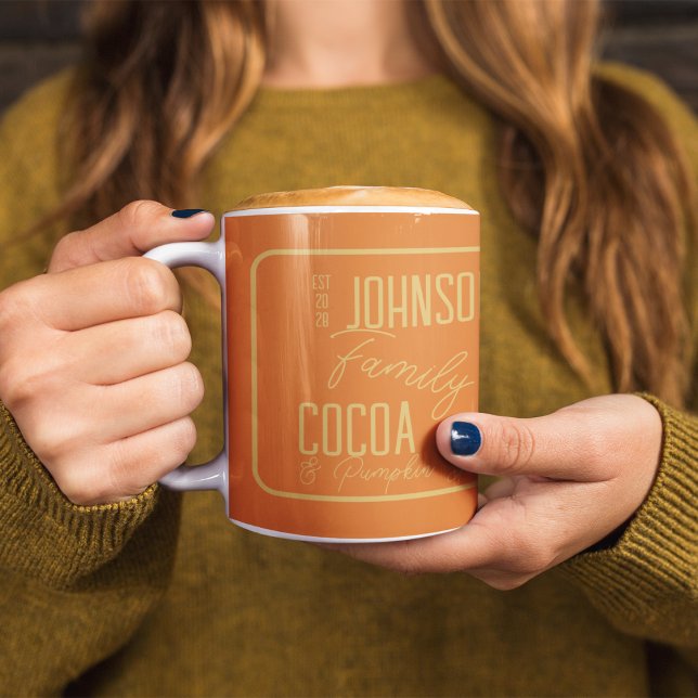Personalised Fall Family Pumpkin Spice Coffee Mug (Creator Uploaded)
