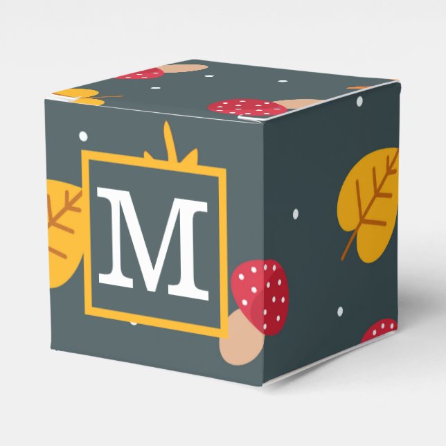 Personalised Fall Favour Box (Front Side)