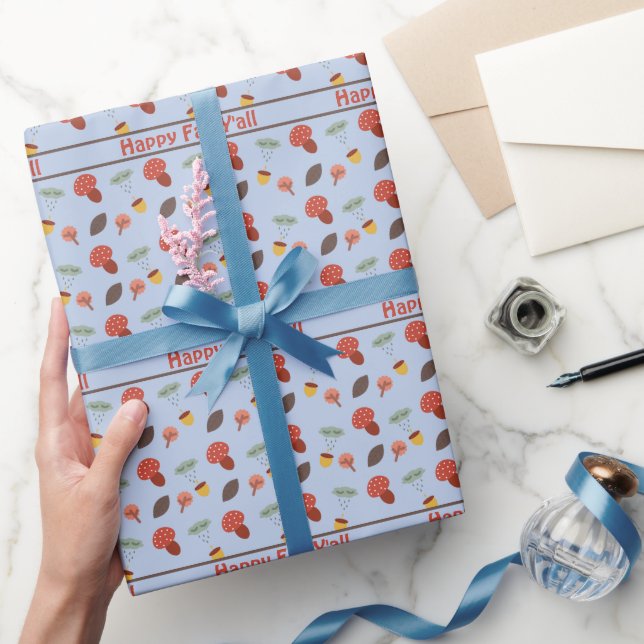 Personalised Fall Wrapping Paper (Gifting)