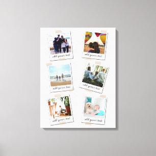 Personalised Family 6 Photo Custom Collage Canvas Print