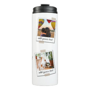 Personalised Family 6 Photo Custom Collage Thermal Tumbler