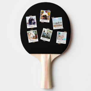 Personalised Family 6 Photo Custom Table Tennis Ping Pong Paddle