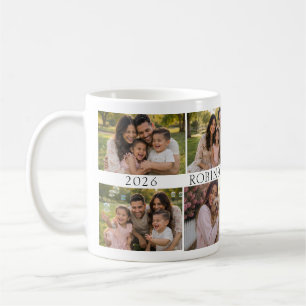 Personalised Family 8 Photo Collage Custom Coffee Mug
