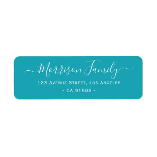 personalised family address label