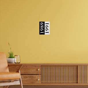 Personalised Family Birth Year Poster Anniversar