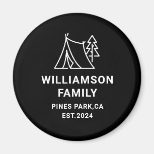 Personalised Family Camping Trip Reunion keepsake Magnet
