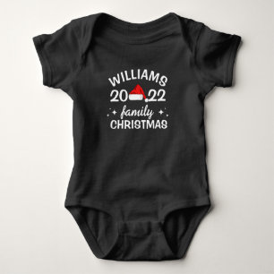 Personalised Family Christmas Baby Bodysuit