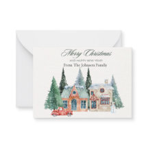 Personalised Family Christmas Card Custom Card