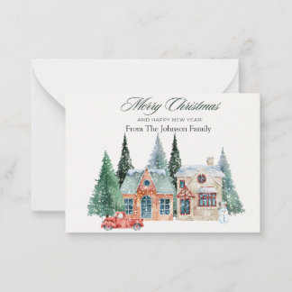 Personalised Family Christmas Card Custom Card