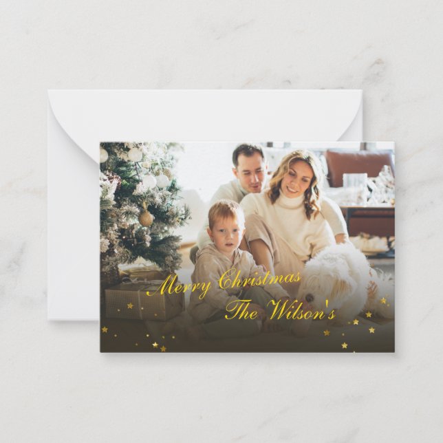Personalised Family Christmas Card – Custom Holida (Front)